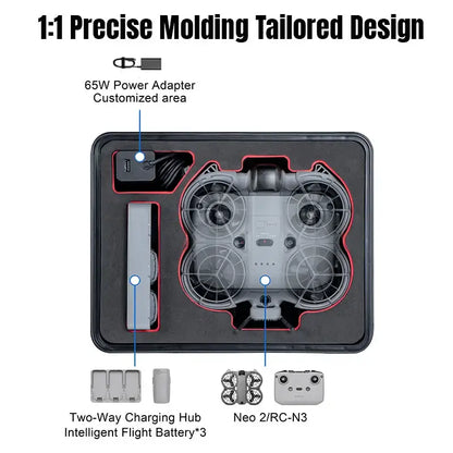 DJI Neo 2 Carrying Case with RC-N2 Controller