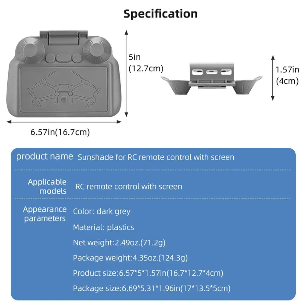 DJI RC 2 Full Screen Sunshade Protector