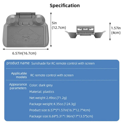 DJI RC 2 Full Screen Sunshade Protector