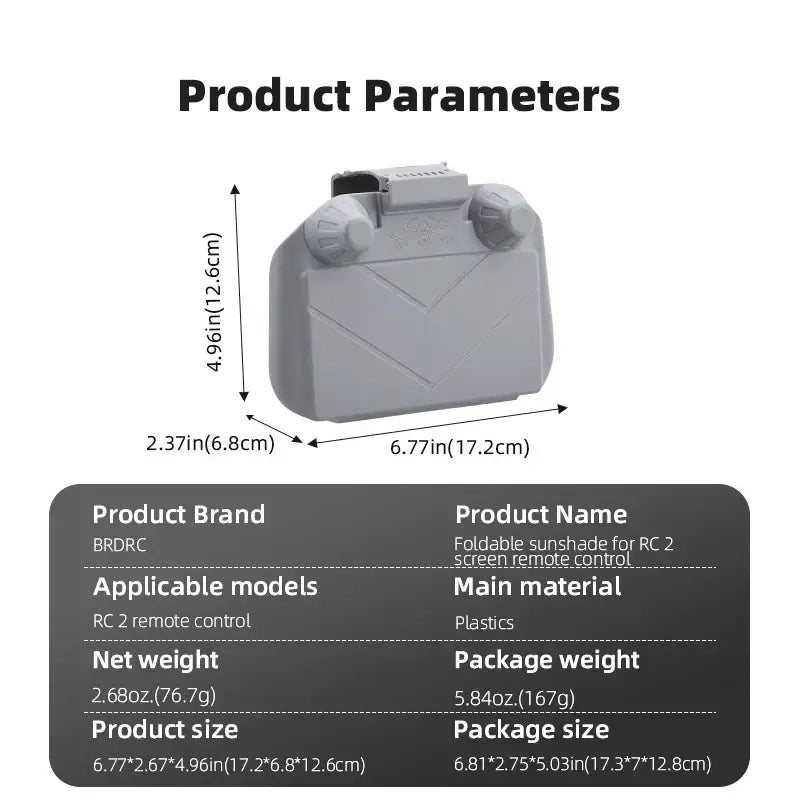 DJI RC 2 Full Screen Sunshade Protector