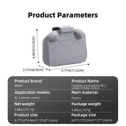 DJI RC 2 Full Screen Sunshade Protector