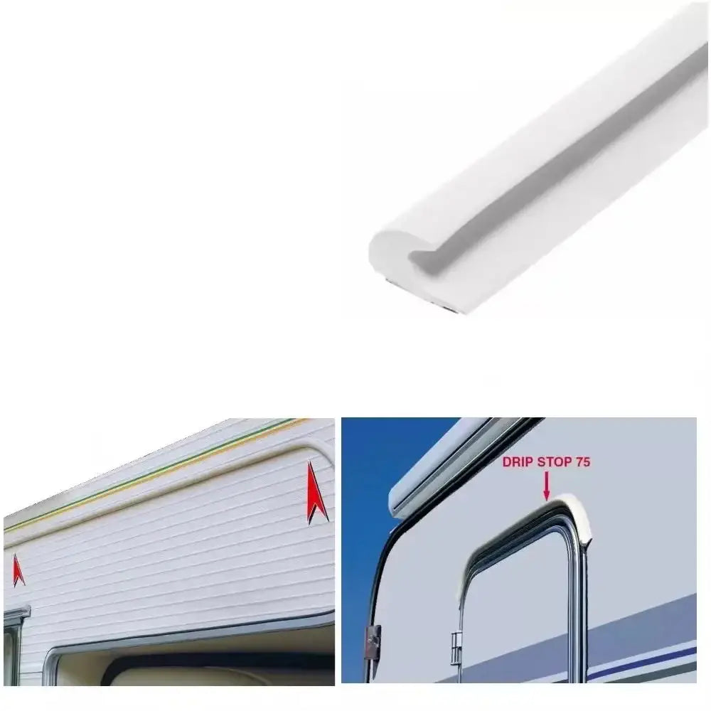 Drip-Stop Mini Gutter – Caravan & RV Rain Guard Strip (different sizes available)