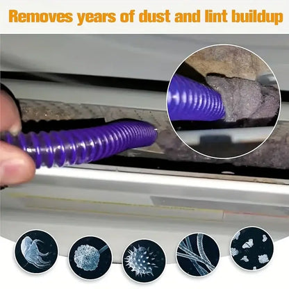 Dryer Vent Cleaner Kit & Lint Remover Hose Attachment for V6–V15 Vacuum Cleaners