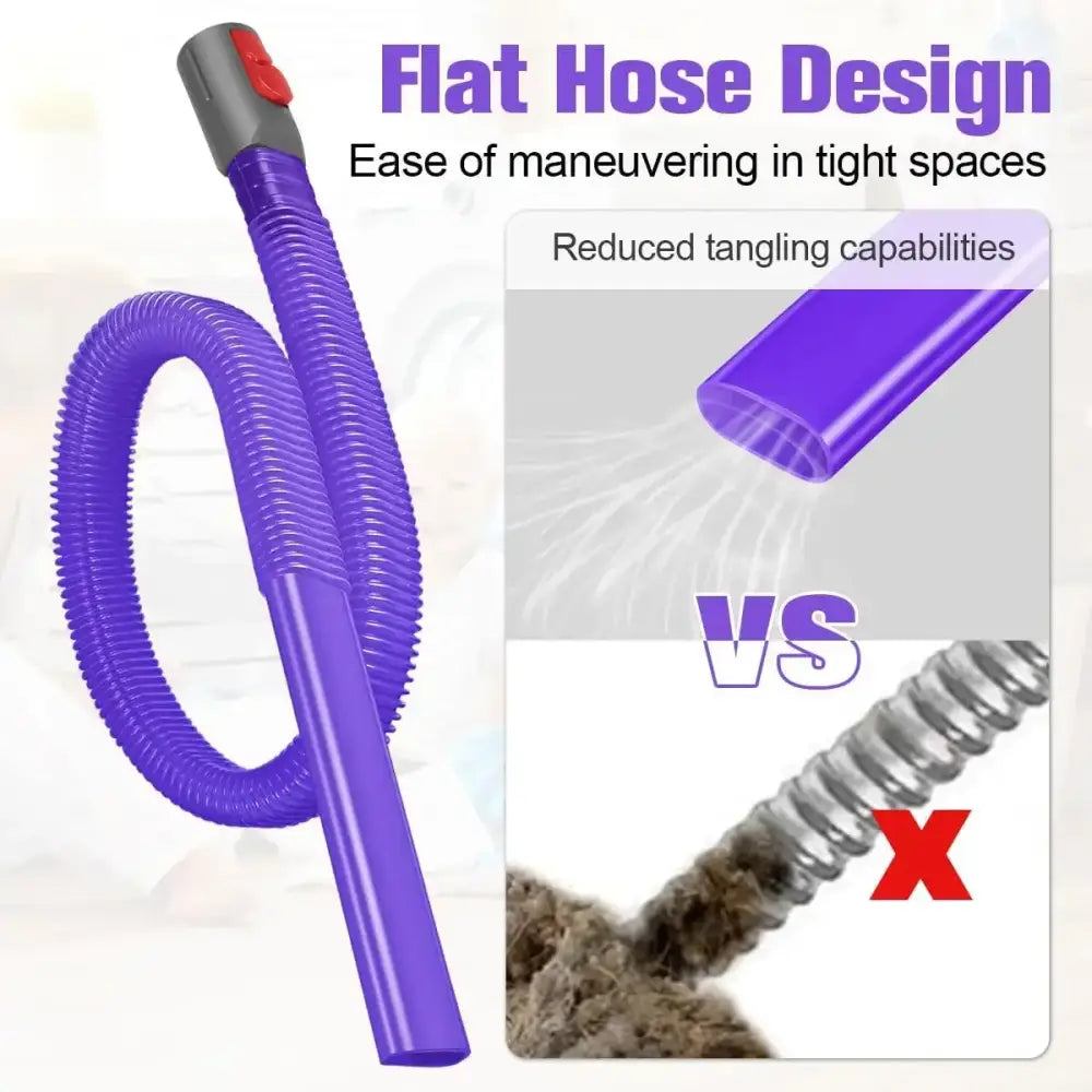 Dryer Vent Cleaner Kit & Lint Remover Hose Attachment for V6–V15 Vacuum Cleaners