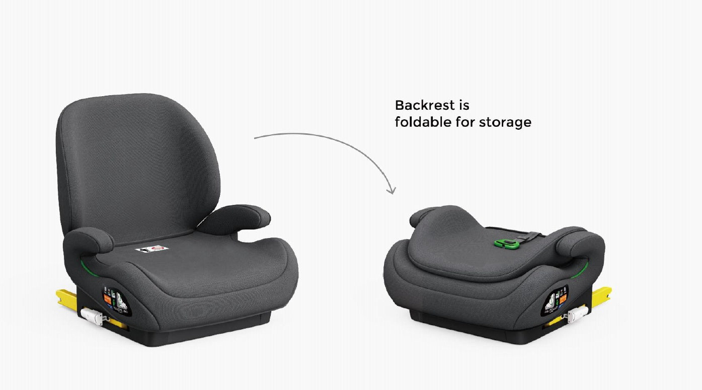 Pre-order Baby Brightness CloudLift Pro Half Booster Seat with ISOFIX and Backrest - Black