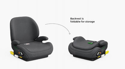 Pre-order Baby Brightness CloudLift Pro Half Booster Seat with ISOFIX and Backrest - Black