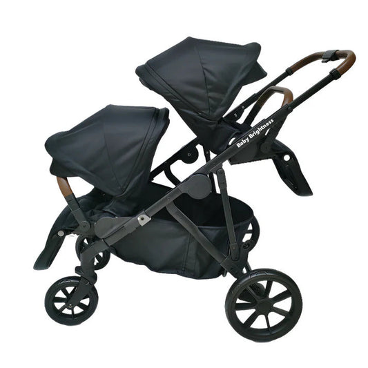 Luxe Duo Stroller – Premium Double Pram for Twins & Siblings Baby Brightness