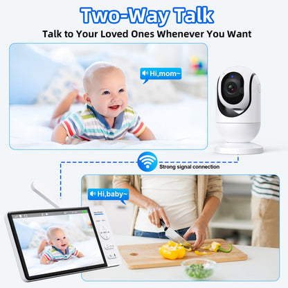 7”LCD HD Pan & Tilt Infrared Night Vision Baby Monitor - image 11