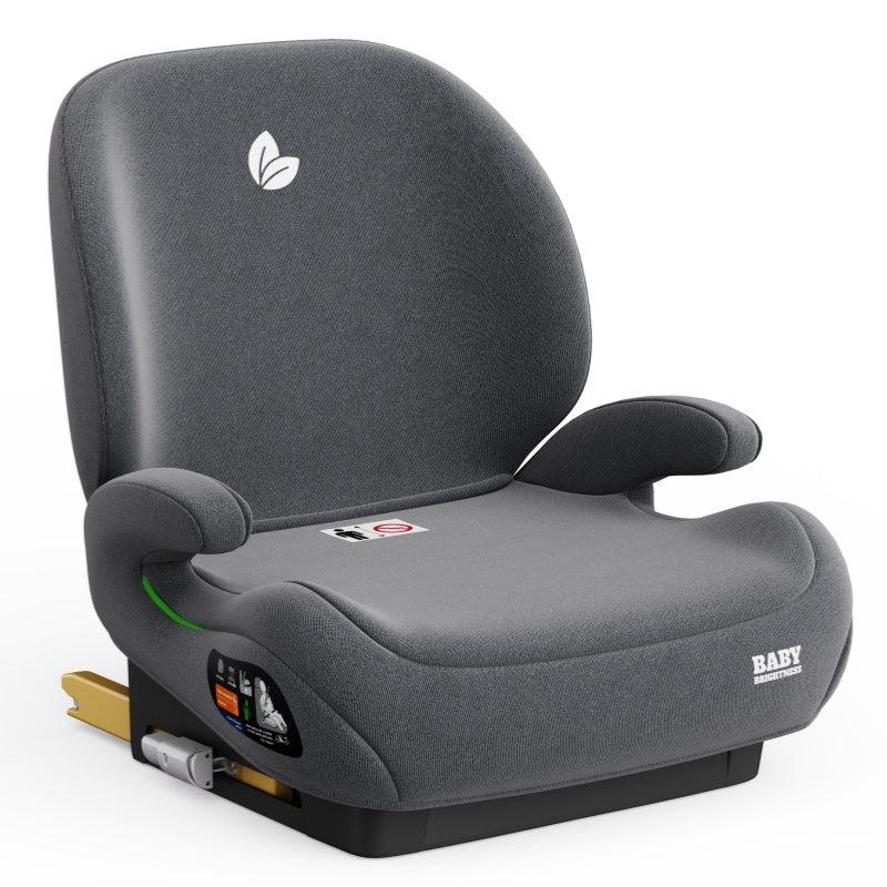 Pre-order Baby Brightness CloudLift Pro Half Booster Seat with ISOFIX and Backrest - Grey