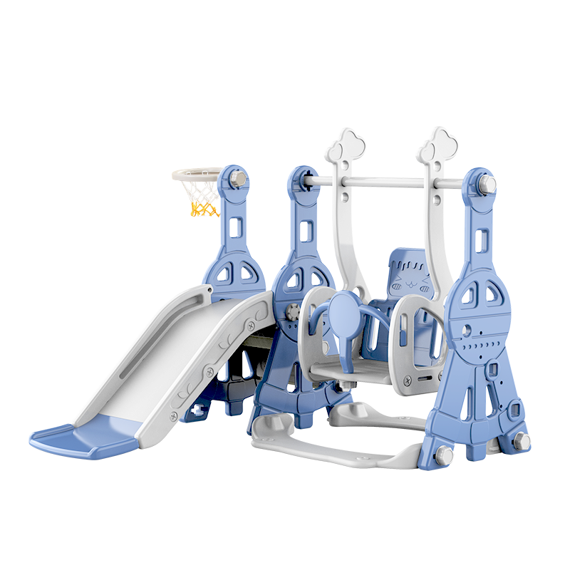 Kids swing and slide set Blue