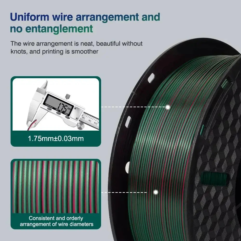 Dual-Colour PLA 3D Printer Filament 1.75mm (200g)