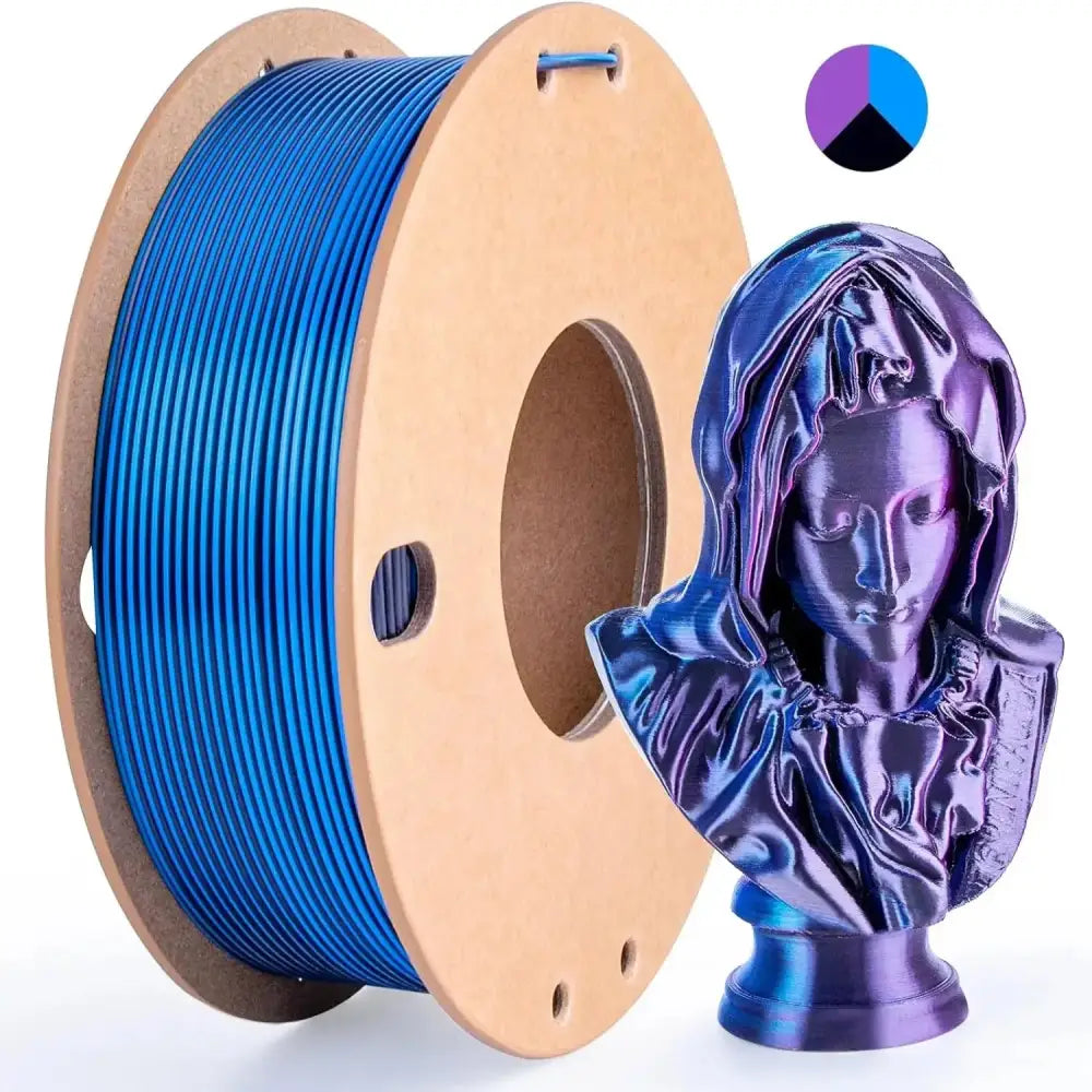 Dual/Tri-Colour Silk PLA 3D Printer Filament 1.75mm (250g)