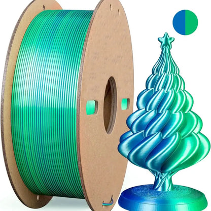 Dual/Tri-Colour Silk PLA 3D Printer Filament 1.75mm (250g)