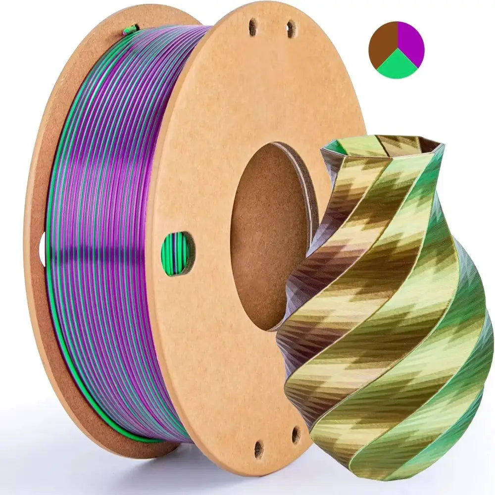 Dual/Tri-Colour Silk PLA 3D Printer Filament 1.75mm (250g)