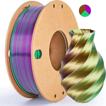 Dual/Tri-Colour Silk PLA 3D Printer Filament 1.75mm (250g)
