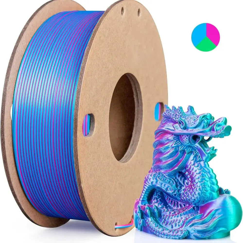 Dual/Tri-Colour Silk PLA 3D Printer Filament 1.75mm (250g)