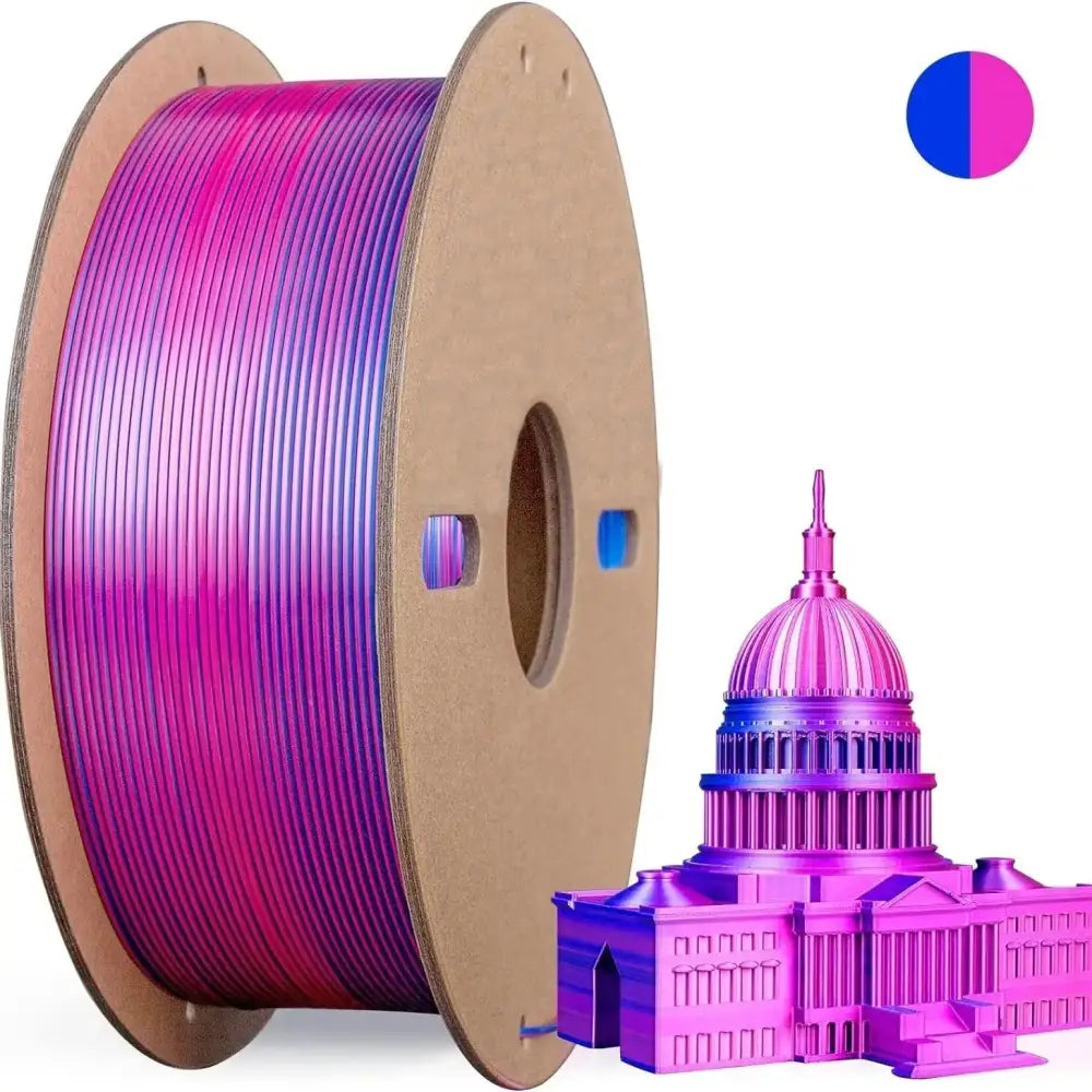 Dual/Tri-Colour Silk PLA 3D Printer Filament 1.75mm (250g)