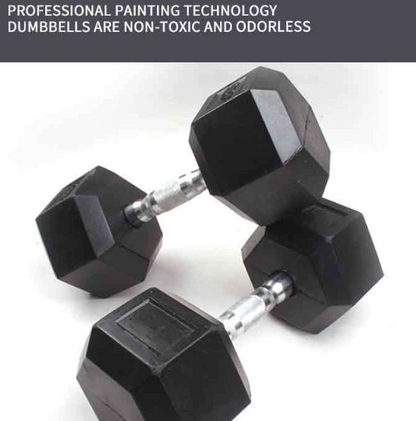 1 Pair 10KG Hex Dumbbells Dumbell Weights