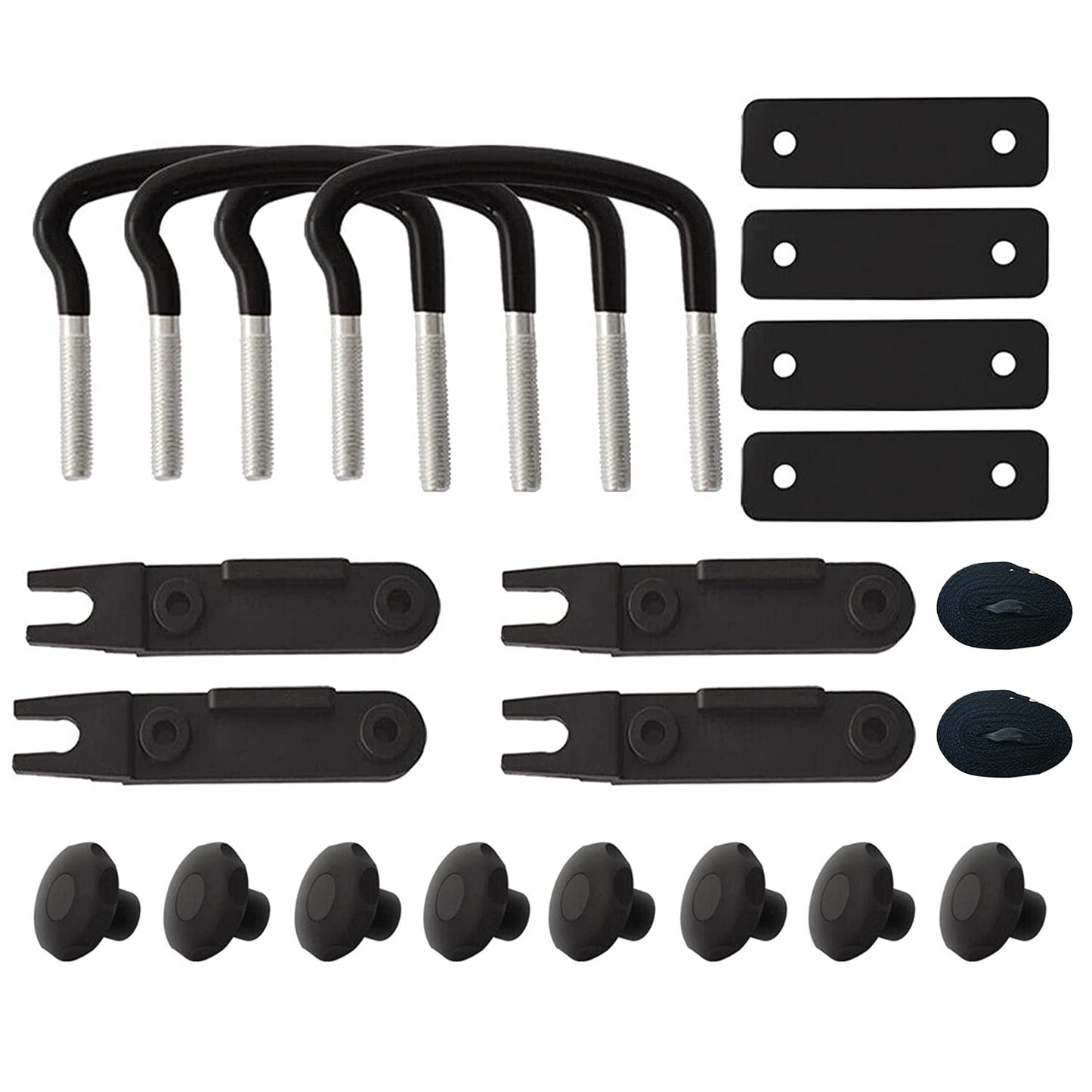4PCS Universal Roof Box Car Van Mounting Fitting Kit Roof Box U Bolts - salelink.co.nz