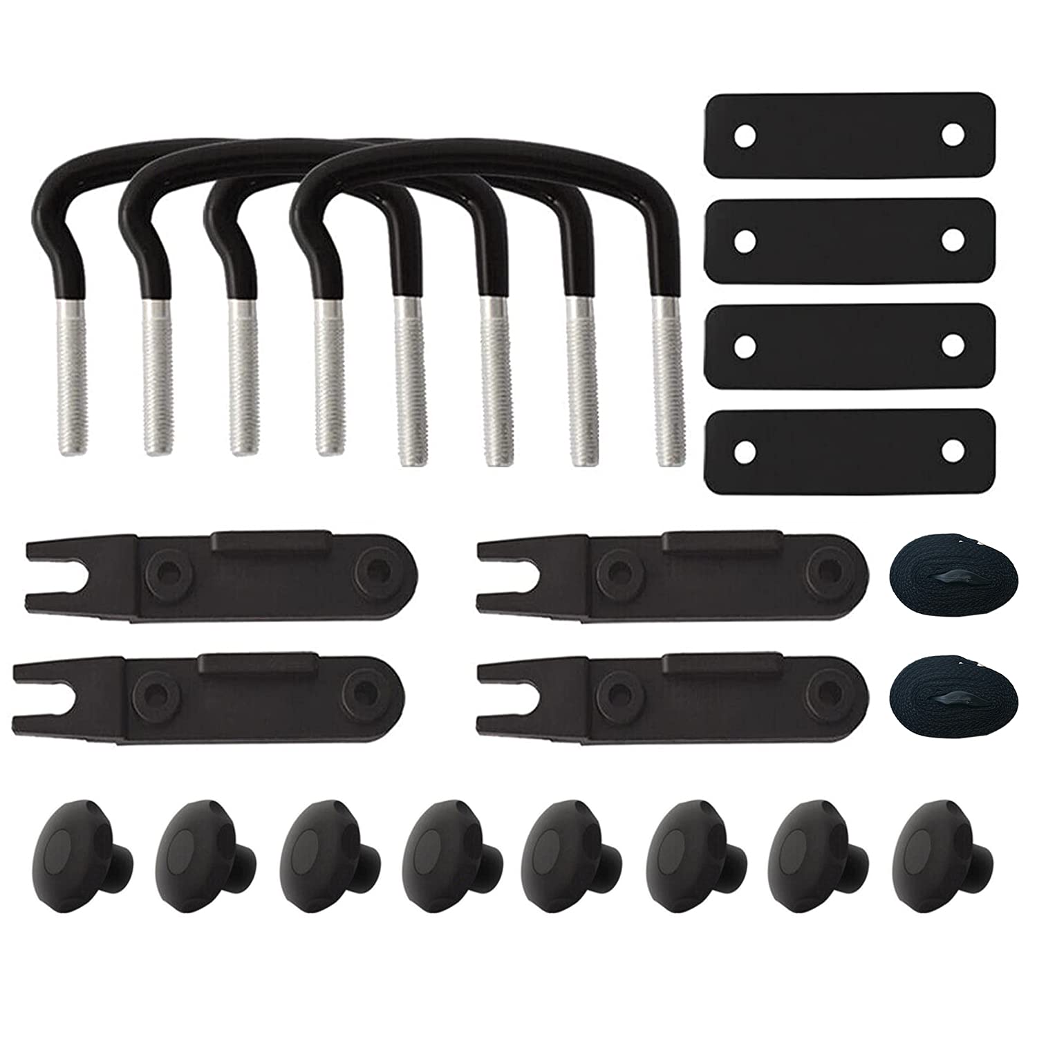 4PCS Universal Roof Box Car Van Mounting Fitting Kit Roof Box U Bolts - salelink.co.nz