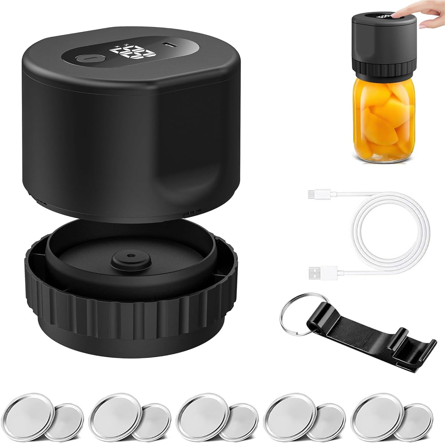 Electric Mason Jar Vacuum Sealer - salelink.co.nz