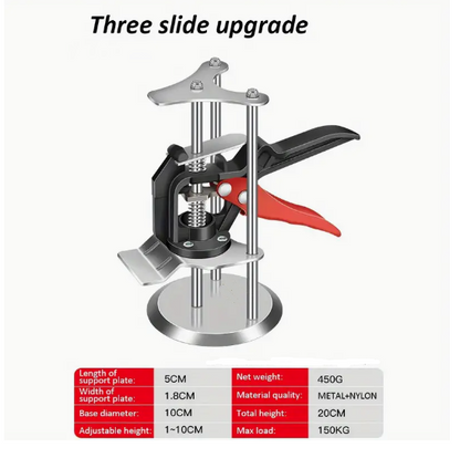 Tile Lifter - Durable Tripod Column Height Adjuster with Enhanced Steel Base