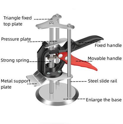 Tile Lifter - Durable Tripod Column Height Adjuster with Enhanced Steel Base