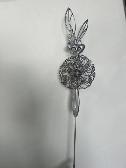 Garden Stakes Fairy Dandelion Sculpture Statue