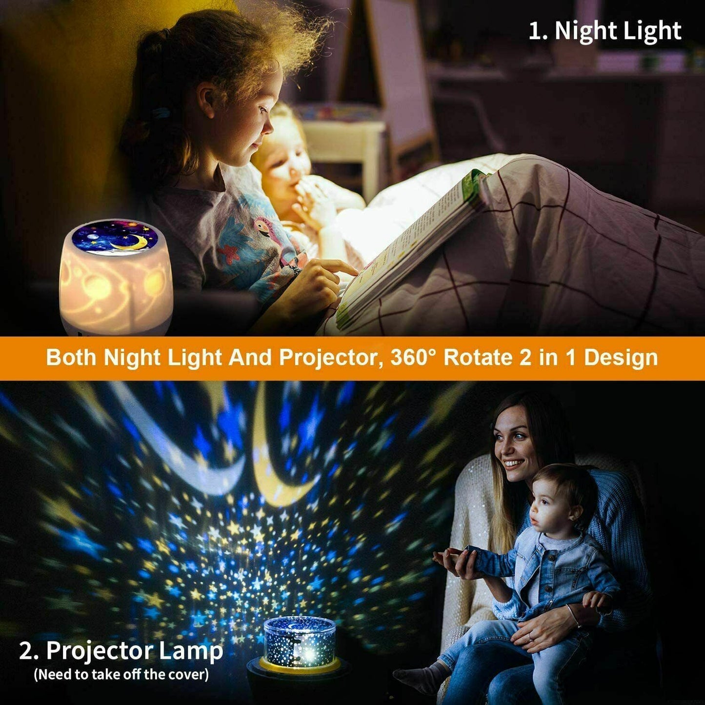 LED Projector Night Light