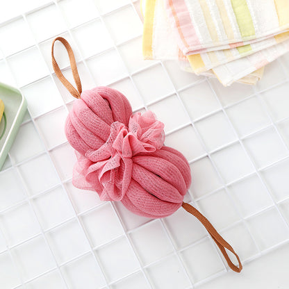 Large Japanese Bath Towel and Exfoliating Bath Ball