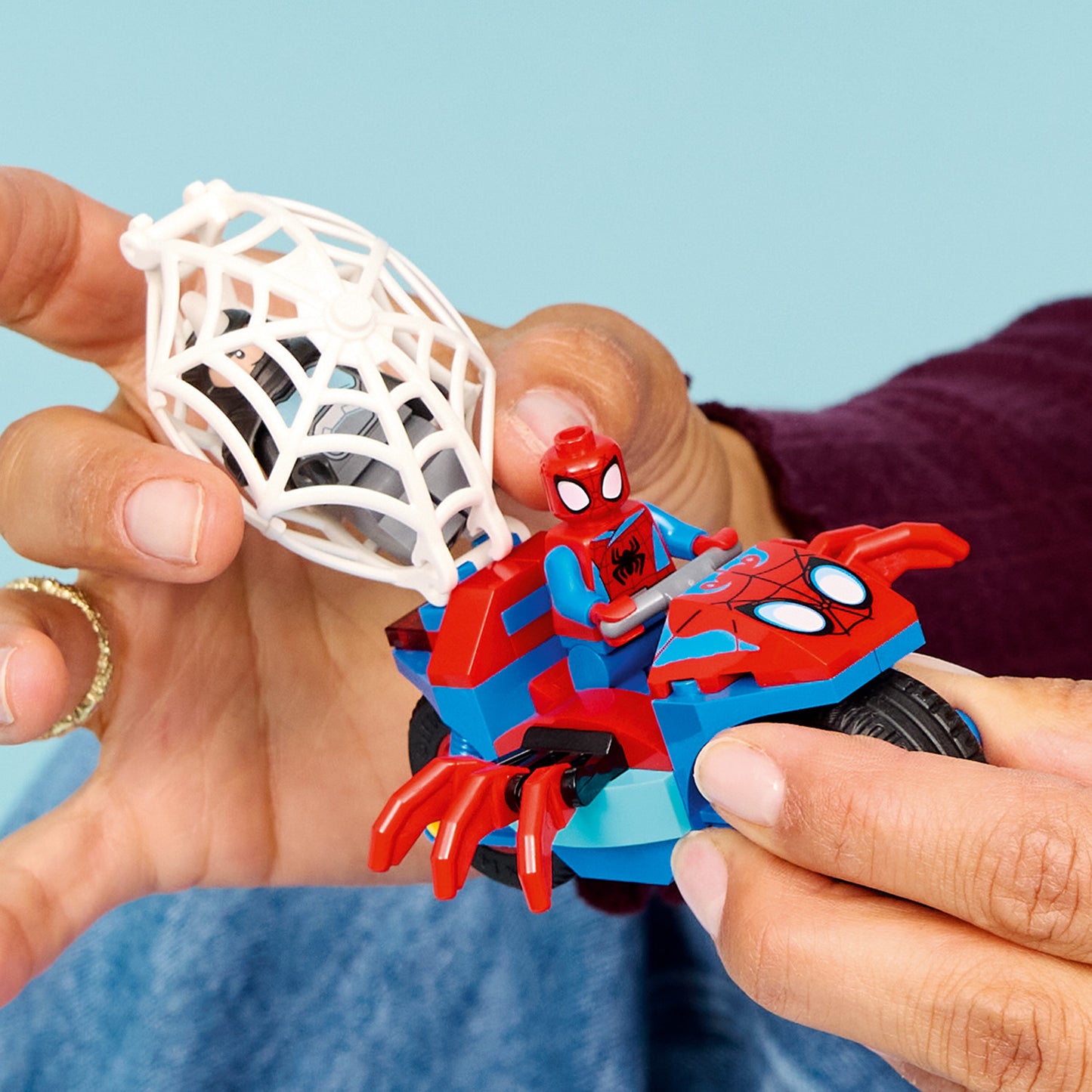 LEGO Marvel: Spidey And His Amazing Friends Spidey on his Motorcycle vs Rhino (11206)