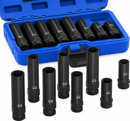 8pcs Lug Nut Remover Extractor Tool