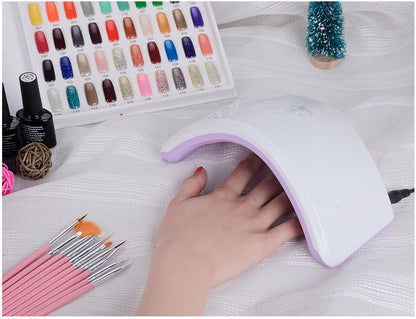 LED Nail Dryer Lamp with 18W UV Light for Gel