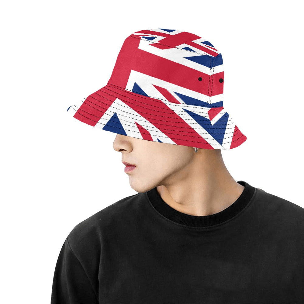 Fashionable UK Print Bucket Hat for Men – Soft & Comfortable