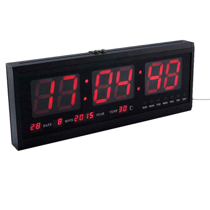 48cm Large Big Jumbo LED Wall Desk Clock Display With Calendar Temperature