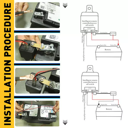 Wireless Remote Car Battery Disconnect Cut off Switch Isolator