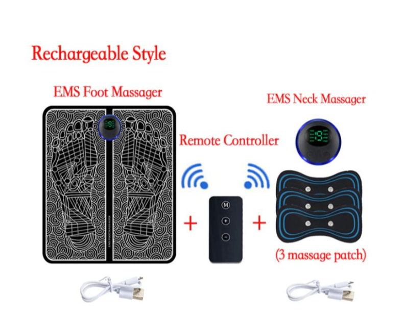 EMS Smart Foot Pad and Mini Massager