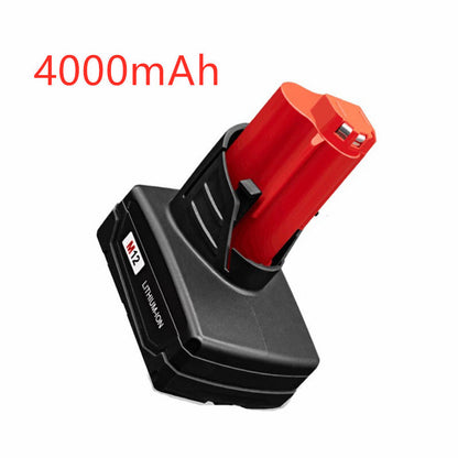 For Milwaukee M12 Battery 4000mAh
