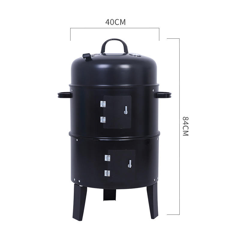 3in1 Charcoal BBQ Smoker - Grill,Roast,Smoke