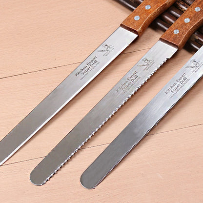 Layered Bread Slicer with Serrated Blade for Baking