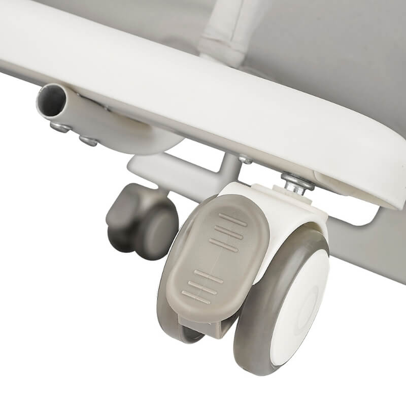 White Portable & Adjustable Electric Baby Crib/ Baby Bassinet Bedside Sleeper 2 Rocking Motion