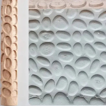 Embossed Wooden Rolling Pin for Clay & Pottery (different types available)