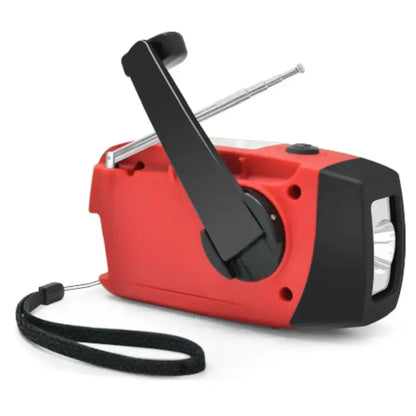 Emergency Solar Hand Crank Radio with Flashlight & Power Bank