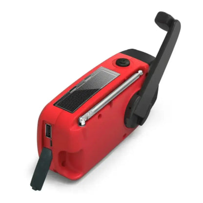 Emergency Solar Hand Crank Radio with Flashlight & Power Bank