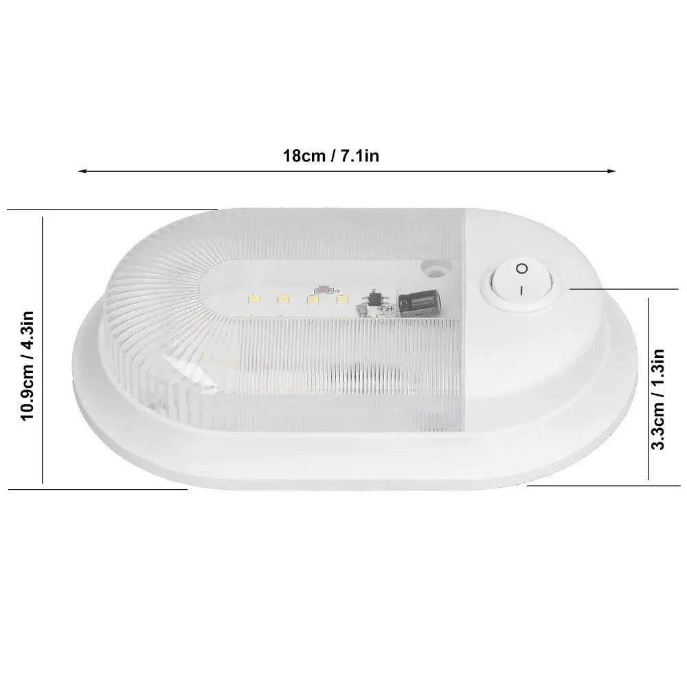 360LM LED RV Ceiling Dome Light for Campers & RVs