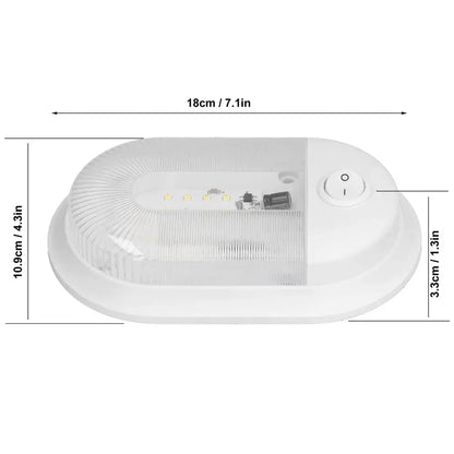 360LM LED RV Ceiling Dome Light for Campers & RVs