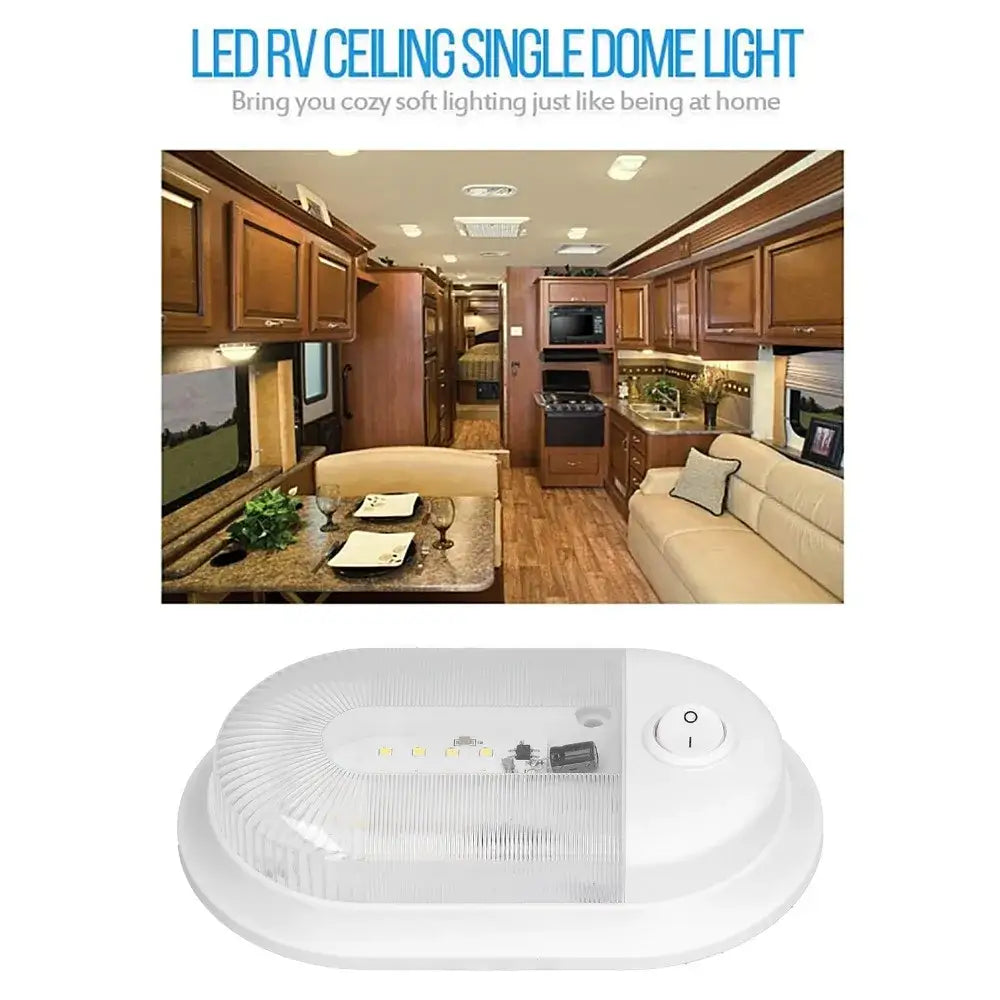 360LM LED RV Ceiling Dome Light for Campers & RVs
