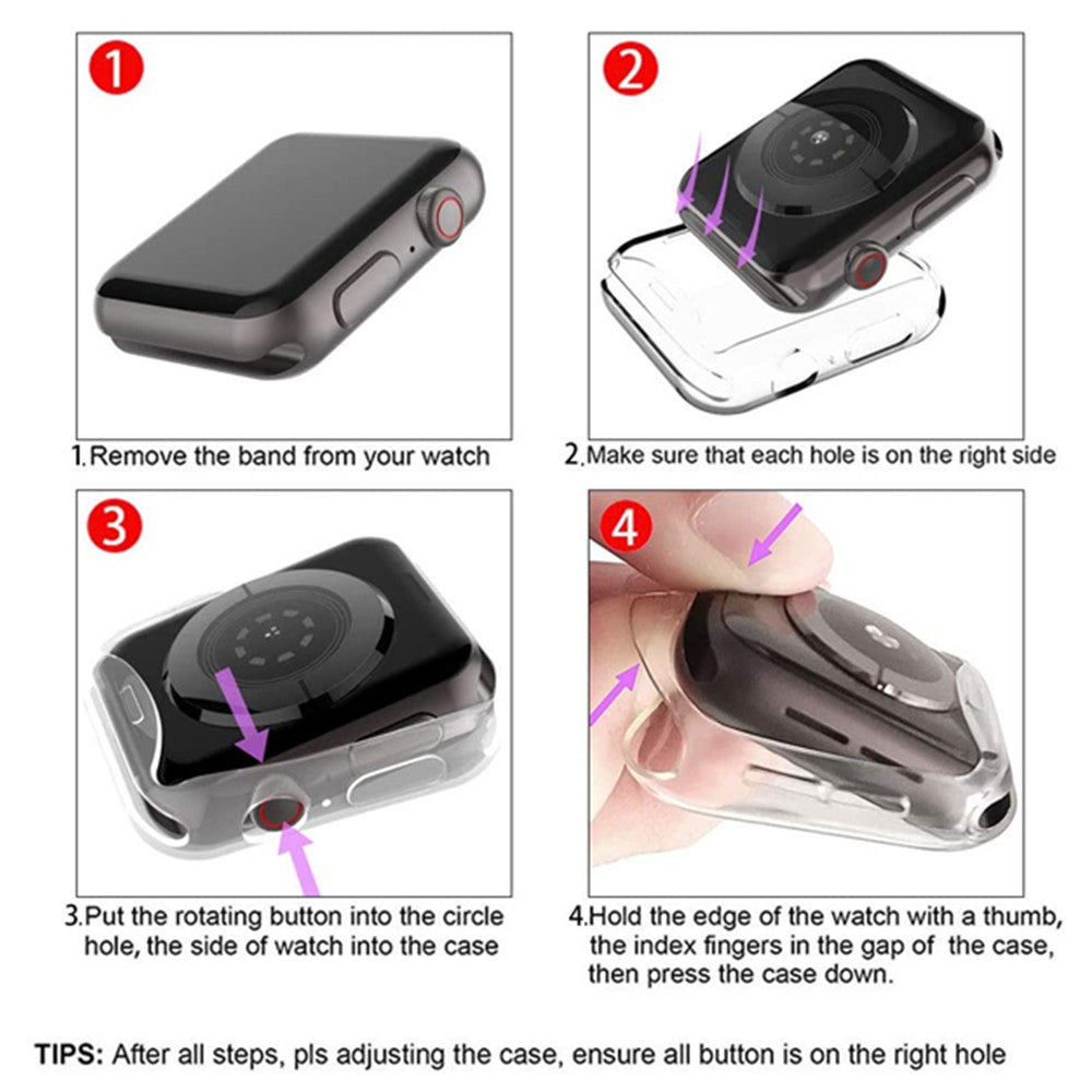 41mm Apple Watch Case Clear for Series 7 8