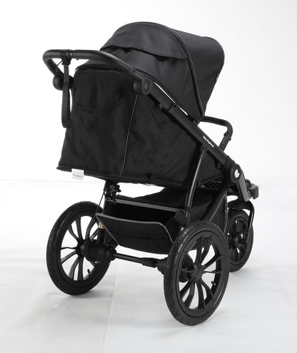 Hill All Terrain Jogging Baby Stroller with Car Seat (Black）