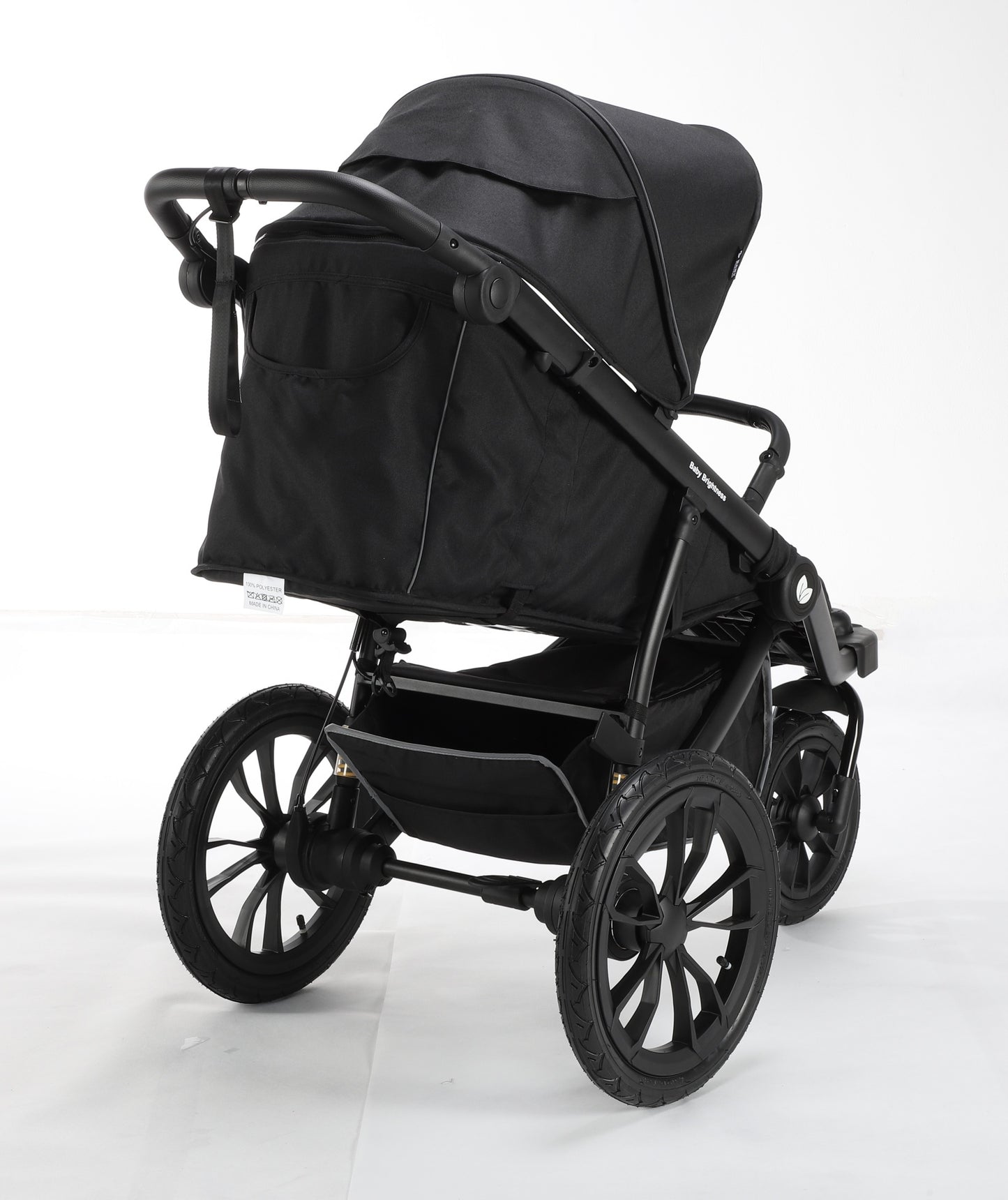 Pre-order Hill All Terrain Jogging Baby Stroller with Carrycot and Reclining Car Seat (Black）